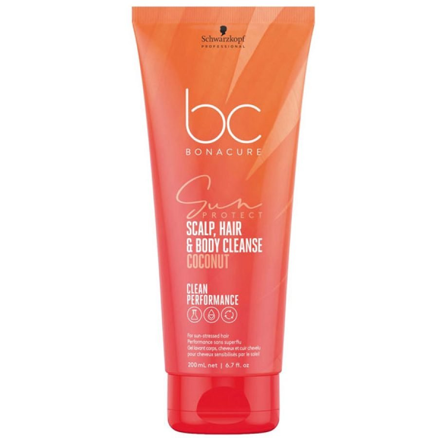 Schwarzkopf Professional Bonacure Clean Performance Sun Protect 3-in-1 Scalp, Hair & Body Cleanse 200ml