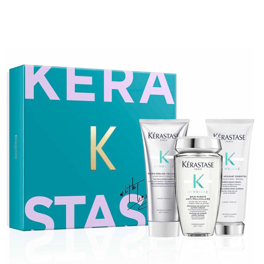Kérastase Symbiose Gift Box 2023 (Bain Purete 250ml, Fondant Essentiel 200ml & Micro-Peeling Cellulaire 200ml)