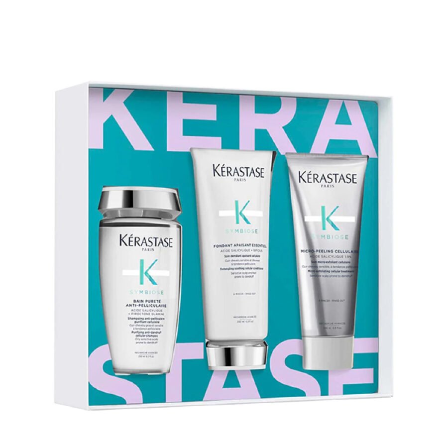Kérastase Symbiose Gift Box 2023 (Bain Purete 250ml, Fondant Essentiel 200ml & Micro-Peeling Cellulaire 200ml) - Image 2