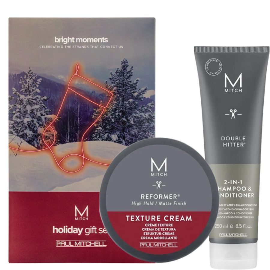 Paul Mitchell MITCH Cleanse & Style Holiday Gift Set (Double Hitter 250ml - Reformer 85g)
