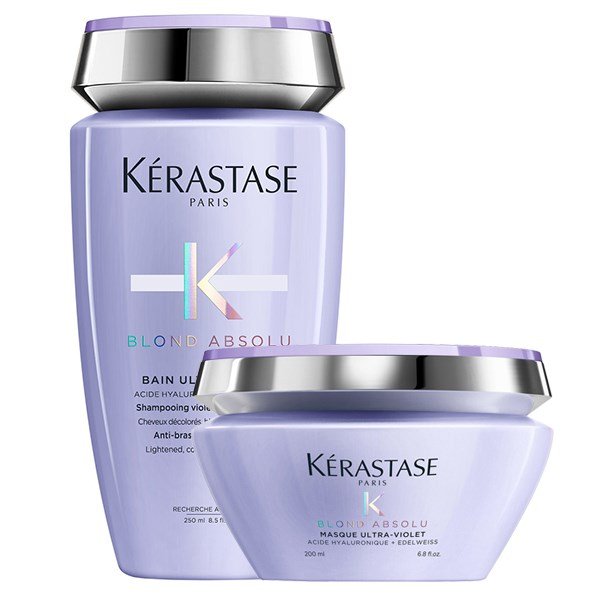 Kerastase Blond Absolu Set (Ultra Violet Shampoo 250ml + Ultra Violet Masque 200ml)
