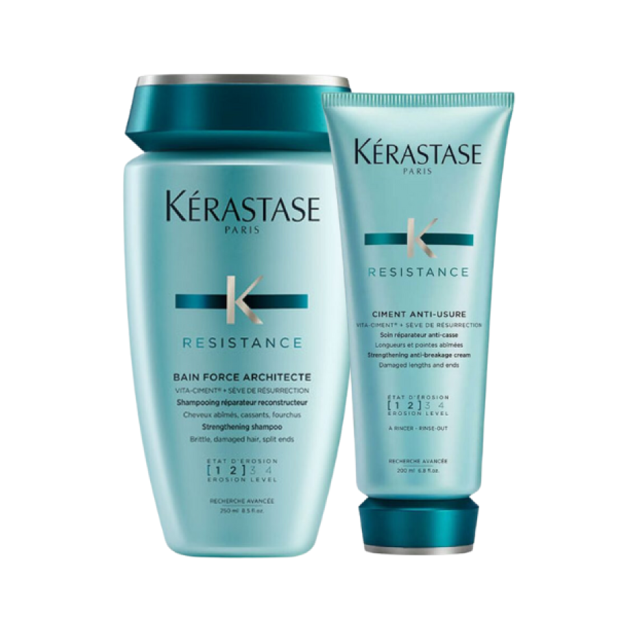 Kerastase Resistance Set (Bain Force Architecte 250ml + Ciment Anti-Ushure 200ml)