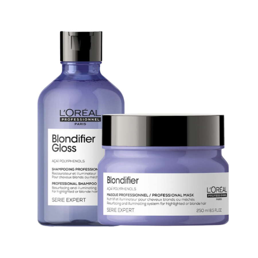 L'Oreal Professionel Serie Expert Blondifier Set (Shampoo 300ml + Mask 250ml)