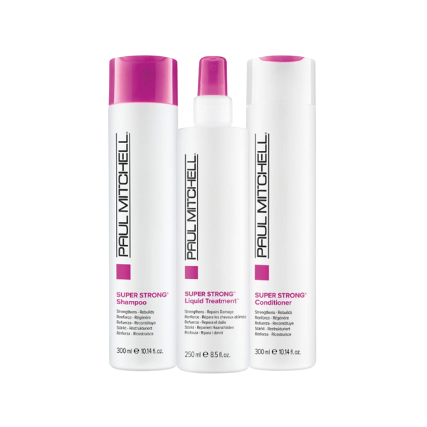 Paul Mitchell Super Strong Set (Shampoo 300ml + Conditioner 300ml + Treatment 250ml)