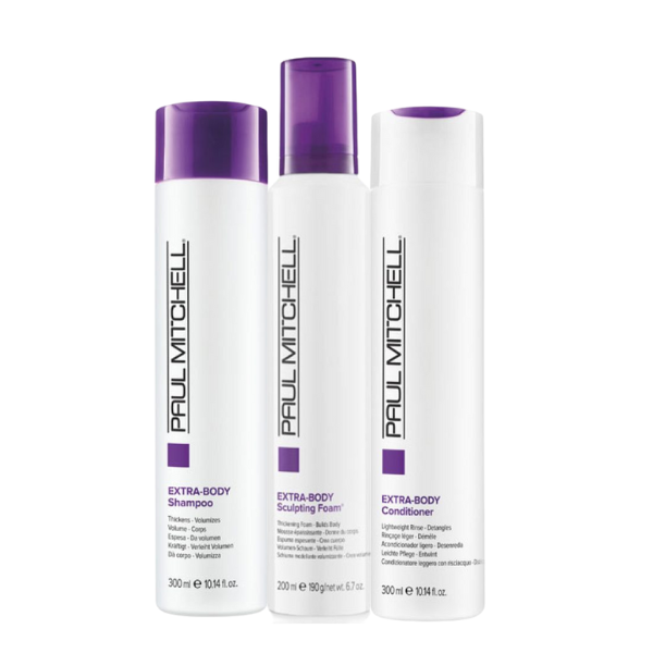 Paul Mitchell Extra Body Set (Shampoo 300ml + Conditioner 300ml + Sculpting Foam 200ml)