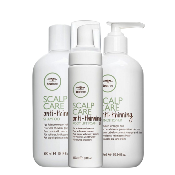 Tea Tree Scalp Care Anti-Thinning Set (Shampoo 300ml + Leave In Conditioner 300ml + Root Lift 200ml)