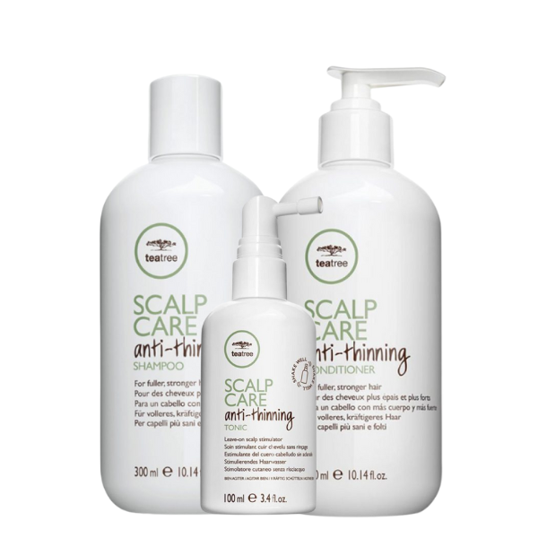 Tea Tree Scalp Care Anti-Thinning Set (Shampoo 300ml + Leave In Conditioner 300ml + Tonic 100ml)