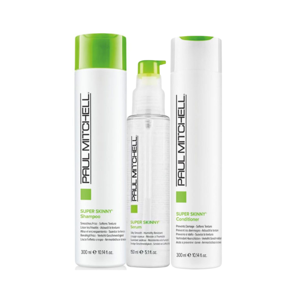Paul Mitchell Super Skinny (Shampoo 300ml + Conditioner 300ml + Serum 150ml)