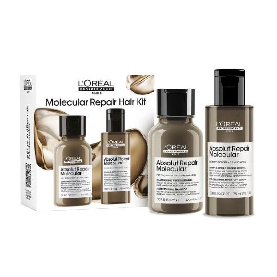 L'Oreal Serie Expert Absolut Repair Molecular Mini Duo Kit (Shampoo 100ml + Serum 75ml)