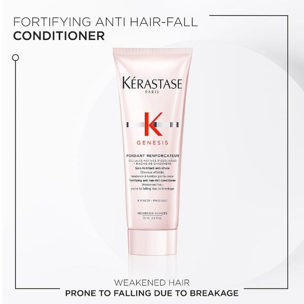Kerastase Genesis Essentials Set (Bain Hydra-Fortifiant 80ml + Fondant Renforçateur 75ml + Défense Thermique 45ml) - Image 4