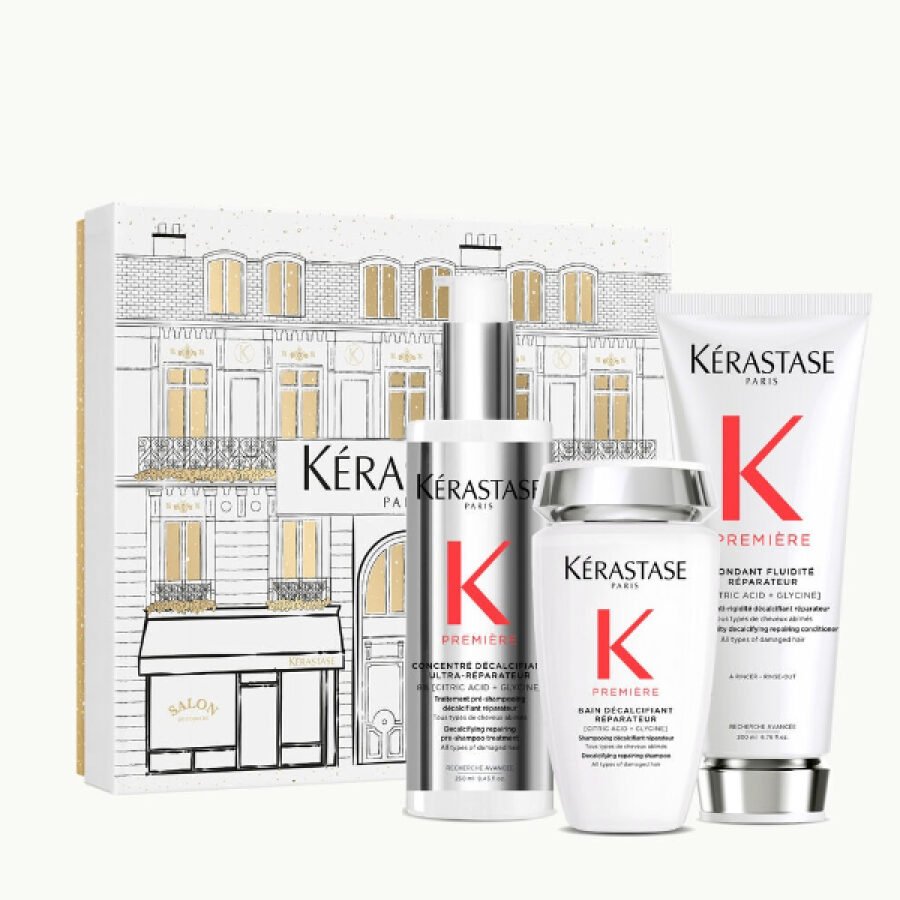 Kerastase Limited Edition 2025 Set Première (Bain Décalcifiant 250ml - Fondant Fluidite 200ml - Concentré Décalcifiant 250ml)