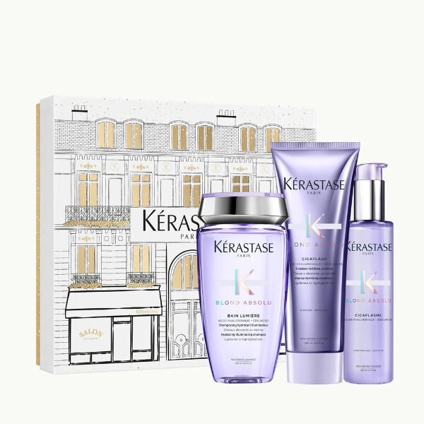 Kerastase Limited Edition 2025 Set Blond Absolu (Bain Lumière 250ml - Cicaflash 250ml - Cicaplasme 150ml)