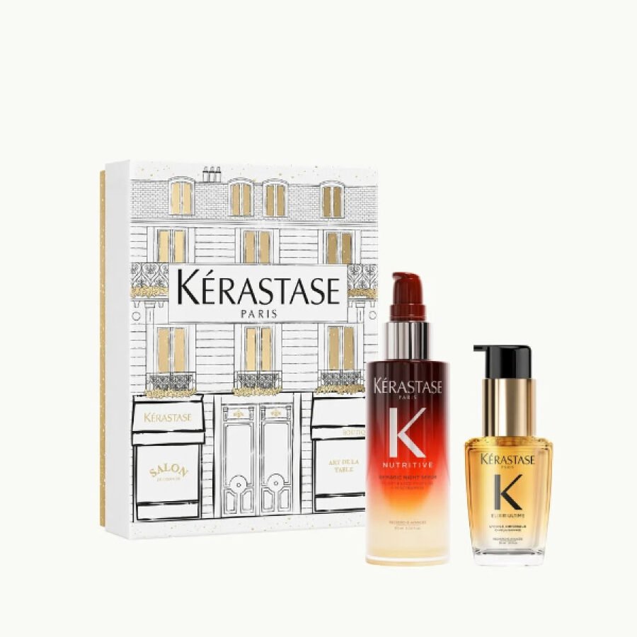 Kérastase Iconics Duo Gift Set 2025 (Nutritive 8h Night Serum 90ml + Elixir Ultime L’Huile 30ml)