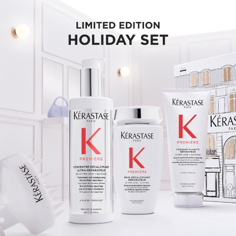 Kerastase Limited Edition 2025 Set Première (Bain Décalcifiant 250ml - Fondant Fluidite 200ml - Concentré Décalcifiant 250ml) - Image 3