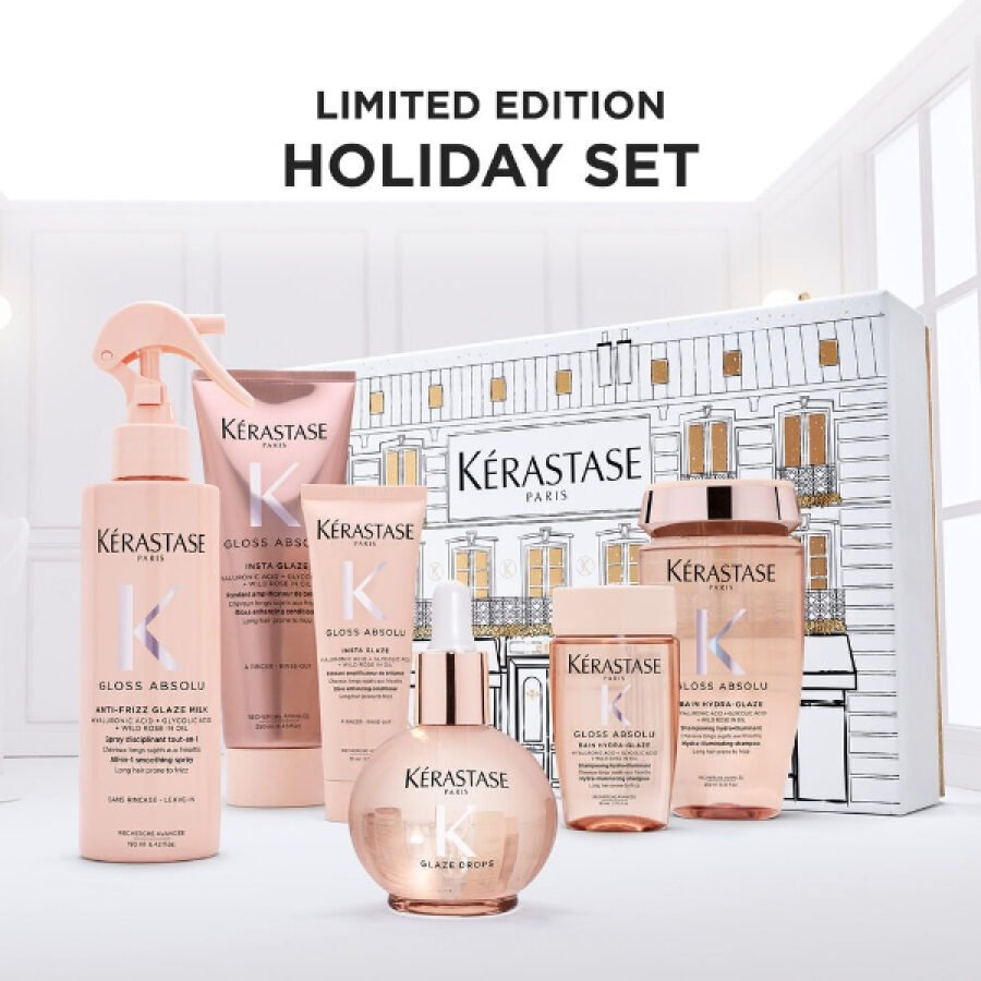 Kerastase Limited Edition 2025 Set Gloss Absolu (Bain Hydra Glaze 250ml - Fondant Flash Glaze 250ml - Anti Frizz Glaze Milk 190ml) - Image 3