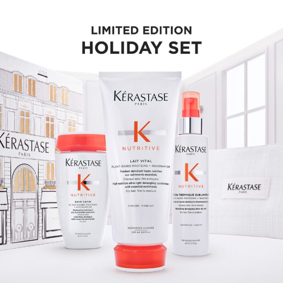 Kerastase Limited Edition 2025 Set Nutritive (Bain Satin 250 ml - Lait Vital 200ml - Lotion Thermique 150ml) - Image 2