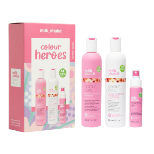 Milkshake Colour Heroes Gift Box (Shampoo 300ml + Conditioner 300ml + Incredible Milk 50ml)